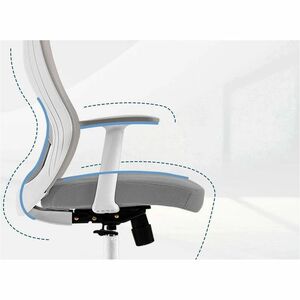 Silla de Oficina Acteck Floe Pro EC737 / Ergonómica + Ajuste lumbar + Reposa brazos fijo + Sistema de bloqueo / Reposa bra