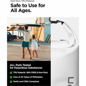 Spigen AquaShield Carrying Case Gear - Snow White - Water Proof, Water Resistant - Thermoplastic Polyurethane (TPU) Body -