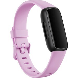 Fitbit Inspire 3 FB424 Smart Band - Black, Lilac Bliss Body Color - Heart Rate Monitor, Pulse Oximeter Sensor, Temperature