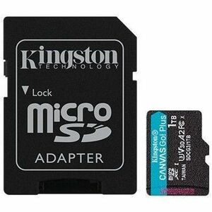 SDXC Kingston Canvas Go! Plus - 1 TB - Classe 10 di tipo UHS-I (U3) - V30 - 170 MB/s Lettura - 90 MB/s Scrittura