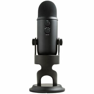 Blue Yeti Wired Condenser Microphone for Gaming, Podcasting, Live Streaming, Studio, Voice, Recording, Camera, Vocals - Bl