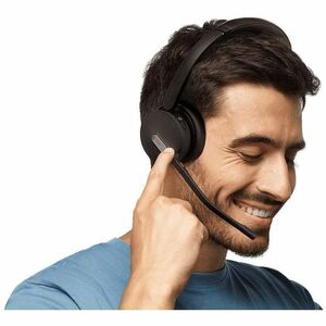Yealink BH70 Wireless On-ear, Over-the-head Stereo Headset - Black - Microsoft Teams Certification - Binaural - Supra-aura