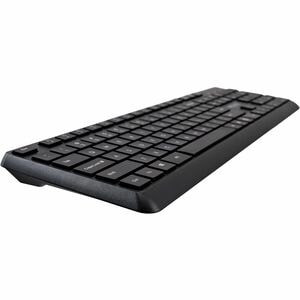 V7 CKU350US Keyboard & Mouse - English (US) - USB Cable Keyboard - 106 Key - Keyboard/Keypad Color: Black - USB Cable Mous