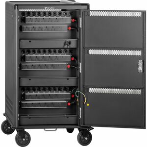V7 CHGCT30-2K Carrinho de carregamento - 4 Casters - 127 mm Tamanho do rodízio - Aço - 599,9 mm Comprimento x 579,9 mm Lar