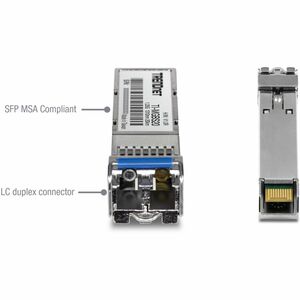 SFP TRENDnet - Conforme aux normes TAA - Pour Réseau de Données, Réseau Fibre Optique - Fibre Optique - 1310 nm Wavelength