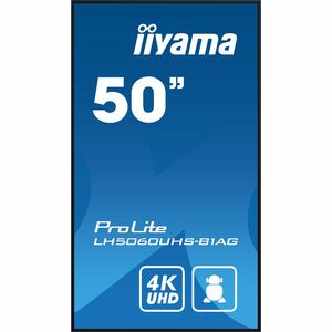 LCD Ecrans à affichages dynamiques iiyama ProLite LH5060UHS-B1AG 1257,30 mm 4K UHD - 24 Heures/7 Jours Operation - Tecnolo