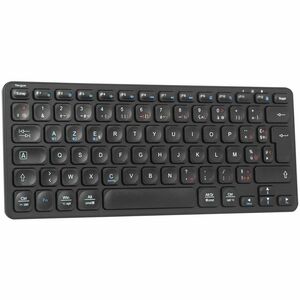 Targus AKB862FR Keyboard - Compact - Wireless Connectivity - French - Black - Bluetooth - 5.1 - Windows, Mac OS, iOS, Andr