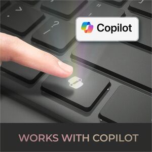 Adesso EasyTouch 7000 Multi OS Bluetooth Scissor Switch Keyboard with CoPilot AI Hotkey - Wireless Connectivity - Bluetoot