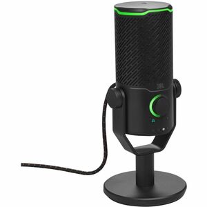JBL Quantum Stream Condenser, Dynamic Microphone for Recording, Live Streaming, Gaming, Studio - Black - Stereo - 50 Hz to