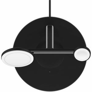 Belkin BOOSTCHARGE PRO MagSafe 3-in-1 Wireless Charger with 3-UK Pin Power Supply Unit - Black