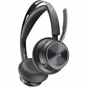 Poly Voyager Focus 2 Wired/Wireless Over-the-head, On-ear Stereo Headset - Black - Microsoft Teams Certification - Google 
