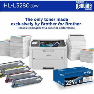 Impresora Láser Inalámbrico De Escritorio Brother HL-L3280CDW - Color - Papel para imprimir sencillo