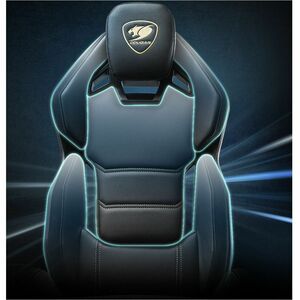 Sillón de Juego COUGAR Hotrod Royal CGR-ARX-GLB - High Density Foam (HDF), Acero, Gamuza micro - Negro