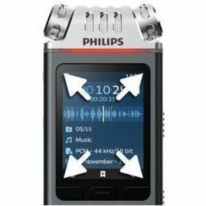 Philips VoiceTracer Audio Recorder - [Built-in] Microphone, Speaker - Omni-directional Microphone - 8 GB Flash Memory - mi