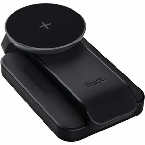 Trust Viro Induktionsladegerät - Schwarz - für Smartphone, iPhone, Smartwatch, AirPod, Ohrhörer - Eingangsstecker: USB - N