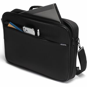 Dicota Multi ONE Tasche für 33 cm (13 Zoll) bis 35,8 cm (14,1 Zoll) Notebook - Schwarz - 300D rPET Polyester, 300D Polyeth