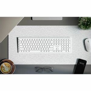 Alogic Echelon USB-C Rechargeable Wireless Keyboard for macOS - Wireless Connectivity - Bluetooth - 5 - 32.81 ft - 109 Key