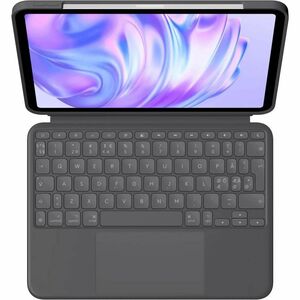 Logitech Combo Touch Tastatur/Cover für 27,9 cm (11 Zoll) Apple iPad Pro 11 (2024) iPad Pro - Niederländisch Tastatur - Gr