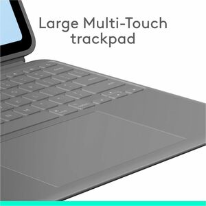 Logitech Combo Touch iPad Air 13-inch (M2 & M3)(2024 & 2025) Keyboard Case - Detachable backlit keyboard, Oxford Grey - Sc