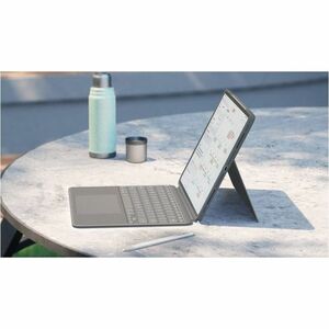 Logitech Combo Touch Tastatur/Cover für 33 cm (13 Zoll) Apple iPad Air 13 (2024) iPad Air - Grau - Plastik Körper - Abrieb