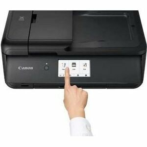 Canon PIXMA TS9550A Wired & Wireless Inkjet Multifunction Printer - Colour - Black - Copier/Printer/Scanner - 4800 x 1200 