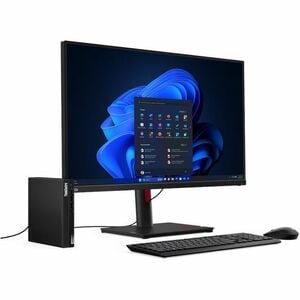 Lenovo ThinkCentre M75q Gen 5 12RQ000KUS Desktop Computer - AMD Ryzen 5 PRO 8500GE - 16 GB - 512 GB SSD - Tiny - Black - A