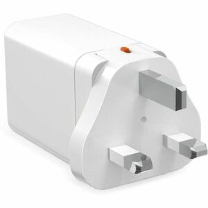 STM Goods 65W three port (USB-C x2 & USB-A) power adapter (univ) - white - 65 W - United States, Australia, Europe - White