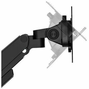 Neomounts NEXT Slim Mounting Arm for Flat Panel Display, Curved Screen Display, Monitor, Display Screen - Black - Height A