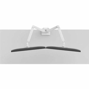 Neomounts NEXT Slim Mounting Arm for Monitor - White - Landscape/Portrait - Height Adjustable - 2 Display(s) Supported - 4