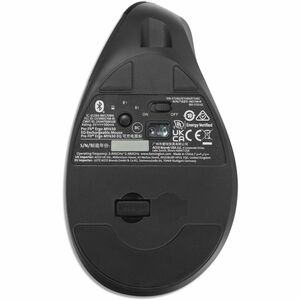 Kensington Pro Fit Ergo MY630 EQ Full-size Mouse - Bluetooth/Radio Frequency - 5 Button(s) - Wireless - 2.40 GHz - Recharg