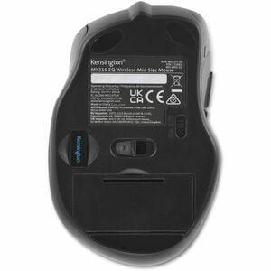 Kensington Pro Fit MY310 EQ Mid Size Mouse - Radio Frequency - Optical - Wireless - 1600 dpi - Scroll Wheel - 1 Year Batte