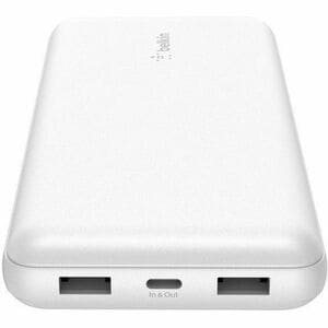 Belkin 15W 3-port USB Power Bank - 20K mAh - 2xUSB-A (12W), 1xUSB-C (15W) - Portable Charger - w/ USB-A to USB-C Cable - W