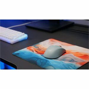 CHERRY XTRFY GP5 Medium Gaming Mouse Pad - 270 mm x 320 mm x 3 mm Dimension - Blue - Rubber - Fray Resistant, Peel Resista