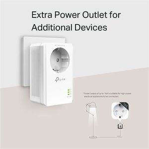 Adaptateur de réseau powerLine - TP-Link TL-PA7019P KIT - 2 - Réseau (RJ-45) - 1000 Mbit/s PowerLine - 300 m Distance tolé