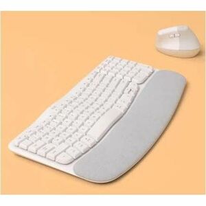 Logitech Wave Keys Keyboard - Compact - Wireless Connectivity - German - QWERTZ Layout - Off White - Bluetooth - Easy-Swit