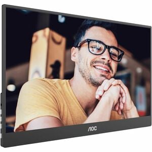 AOC 16T10 16" (406.40 mm) Class Full HD LCD Monitor - 16:9 - Black - 15.6" (396.24 mm) Viewable - In-plane Switching (IPS)