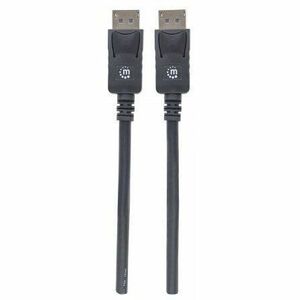 DisplayPort 1.2 Cable, 4K@60hz, 2m, Male to Male, Equivalent to Startech DISPL2M, With Latches, Fully Shielded, Black, Lif