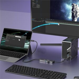 j5create Wormhole Switch JCH462 USB Hub - USB Type C, USB Type A - 640 MB/s - Notebook, Keyboard, Mouse, Desktop, Tablet, 