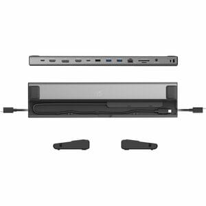 j5create JCD554 USB4 Docking Station for Notebook/Monitor/Keyboard/Mouse - Charging Capability - Memory Card Reader - SD, 