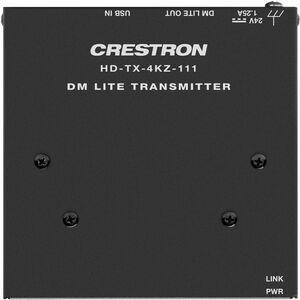 Crestron DM Lite HD-TX-4KZ-111 Video Extender Transmitter - Wired - 70.10 m Range - 1 x Network (RJ-45) - 1 x USB - Displa