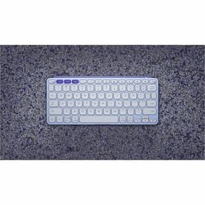 Logitech Keys-To-Go 2 Keyboard - Wireless Connectivity - German - QWERTZ Layout - Lilac - Scissors Keyswitch - Bluetooth -