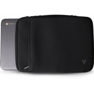 V7 CSE5H-BLK-9E Estojo de transporte (Manga) para 29.5 cm (11.6") Notebook - Preto - Neoprene Corpo - Lã Material interno 