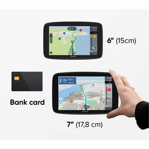 TomTom GO Camper Max Automobile Portable GPS Navigator - Black - 17.8 cm (7") - Touchscreen - Speed Camera Warning - Prelo