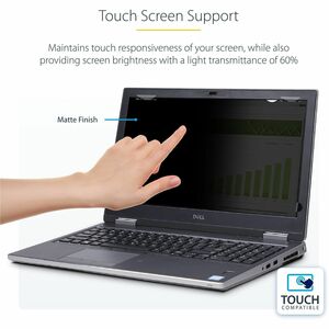 StarTech.com 13.3-inch 16:10 Flip-Up Privacy Screen with Touch, Anti-Glare Blue Light Filter, Laptop Monitor Screen Protec