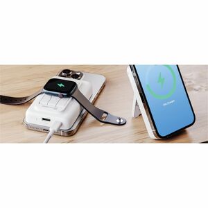 Alogic Stromspeicher - Weiß - für iPhone 8, iPhone 11, Smartphone, iPhone 15 Pro Max, AirPod, Apple Watch, Google Pixel 3 