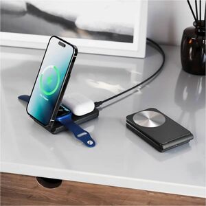 Alogic Yoga Induktionsladegerät - Schwarz - für Smartwatch, iPhone, AirPod, Qi-fähiges Gerät, Ohrhörer - 9 V DC, 12 V Glei