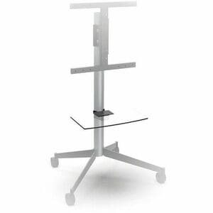 Étagère Erard Pro - Largeur 43,80 cm (17,24") x Profondeur 24 cm (9,45")Épaisseur 0,60 cm (0,24") - Ver, Acier - Noir - Ha
