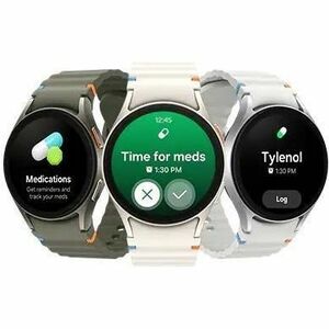 Samsung Galaxy Watch7 SM-L300 Smart Watch - Unisex - Green Body Color - Black Case Color - Green Band Color - Aluminium Bo