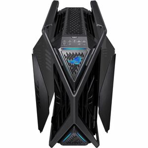 ROG Hyperion GR701 BTF Edition E-ATX computer case motherboard hidden connectors design support 420 mm dual radiator suppo