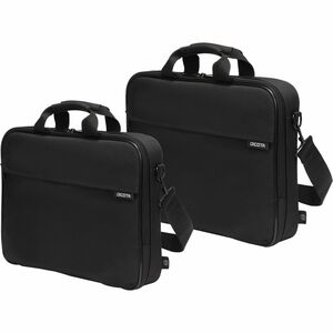 Dicota Top Traveller ONE Carrying Case for 38.1 cm (15") to 43.9 cm (17.3") Notebook - Black - Polyethylene Terephthalate 